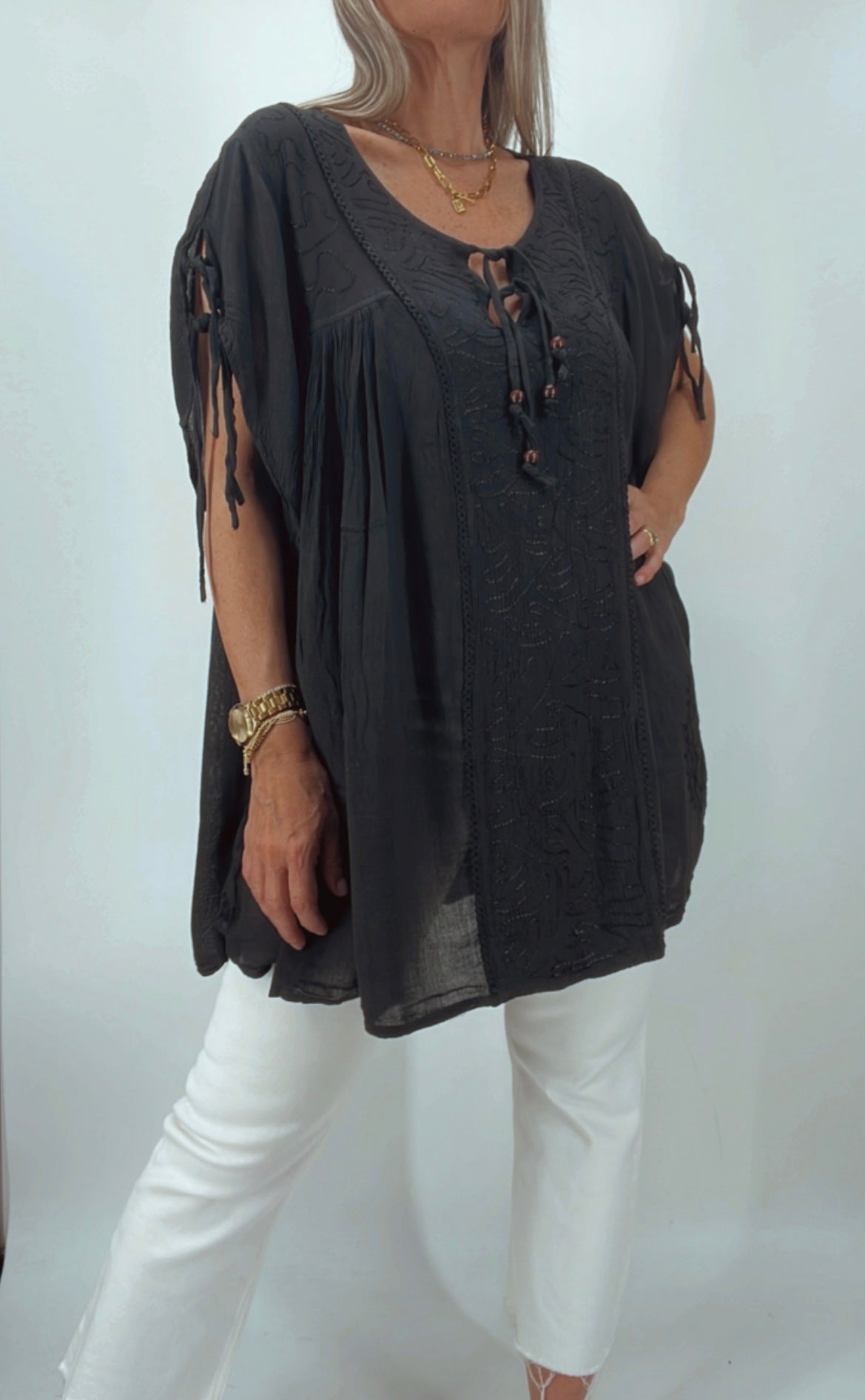 Blusa de la India bordada