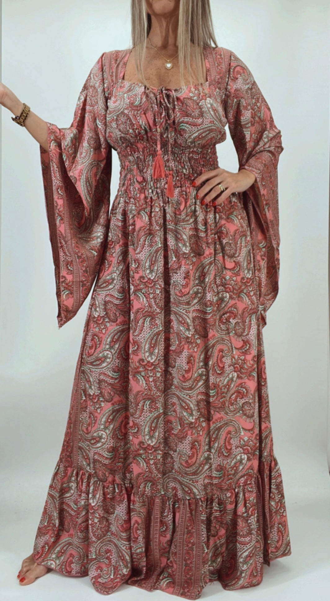 Vestido de la india en seda