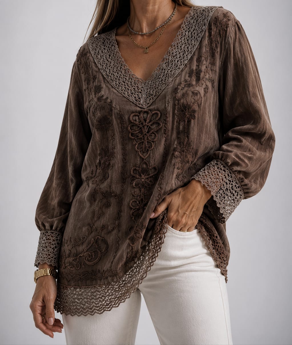 Blusa de la india bordada