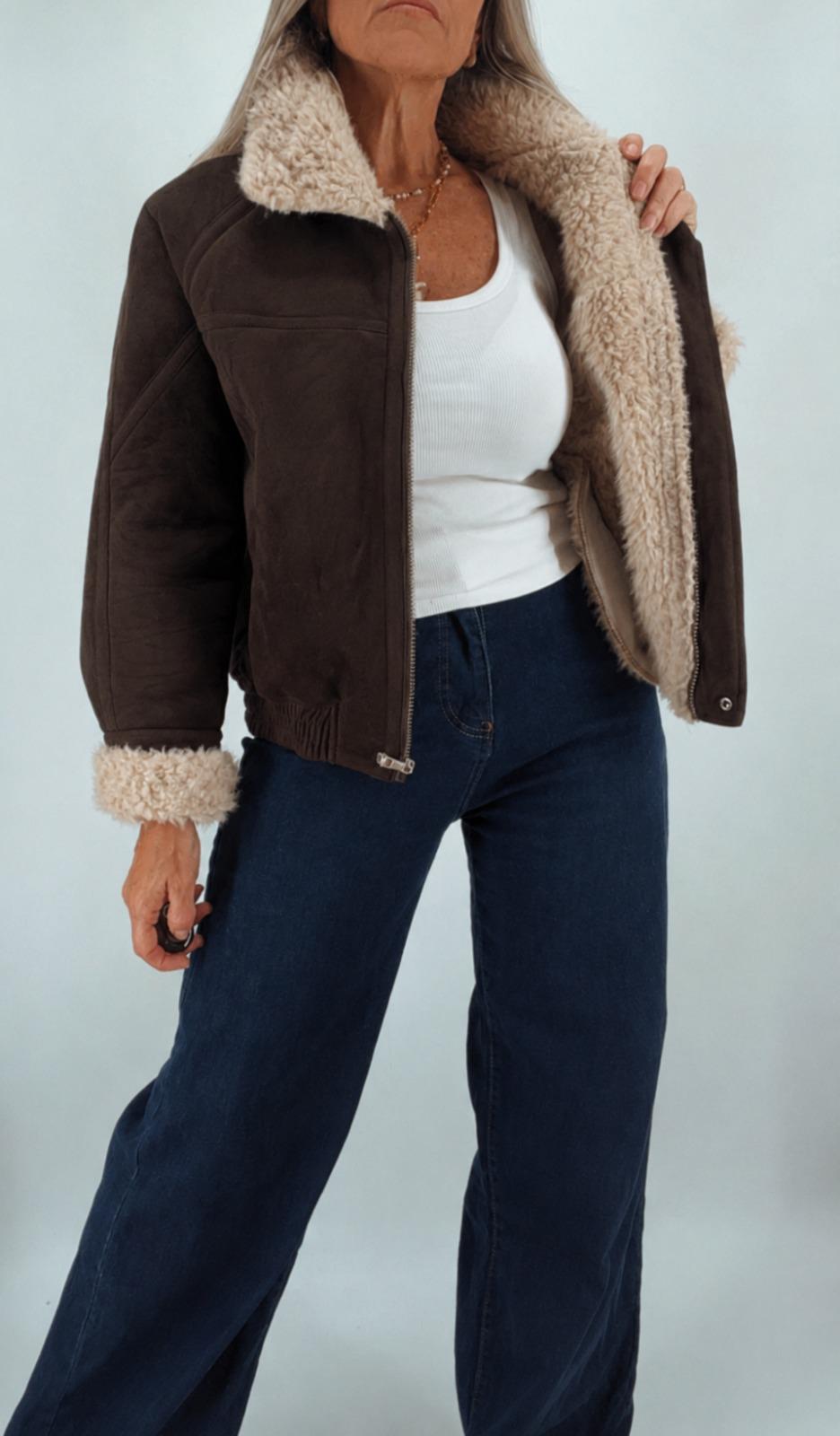 Campera Gamuza con Corderito