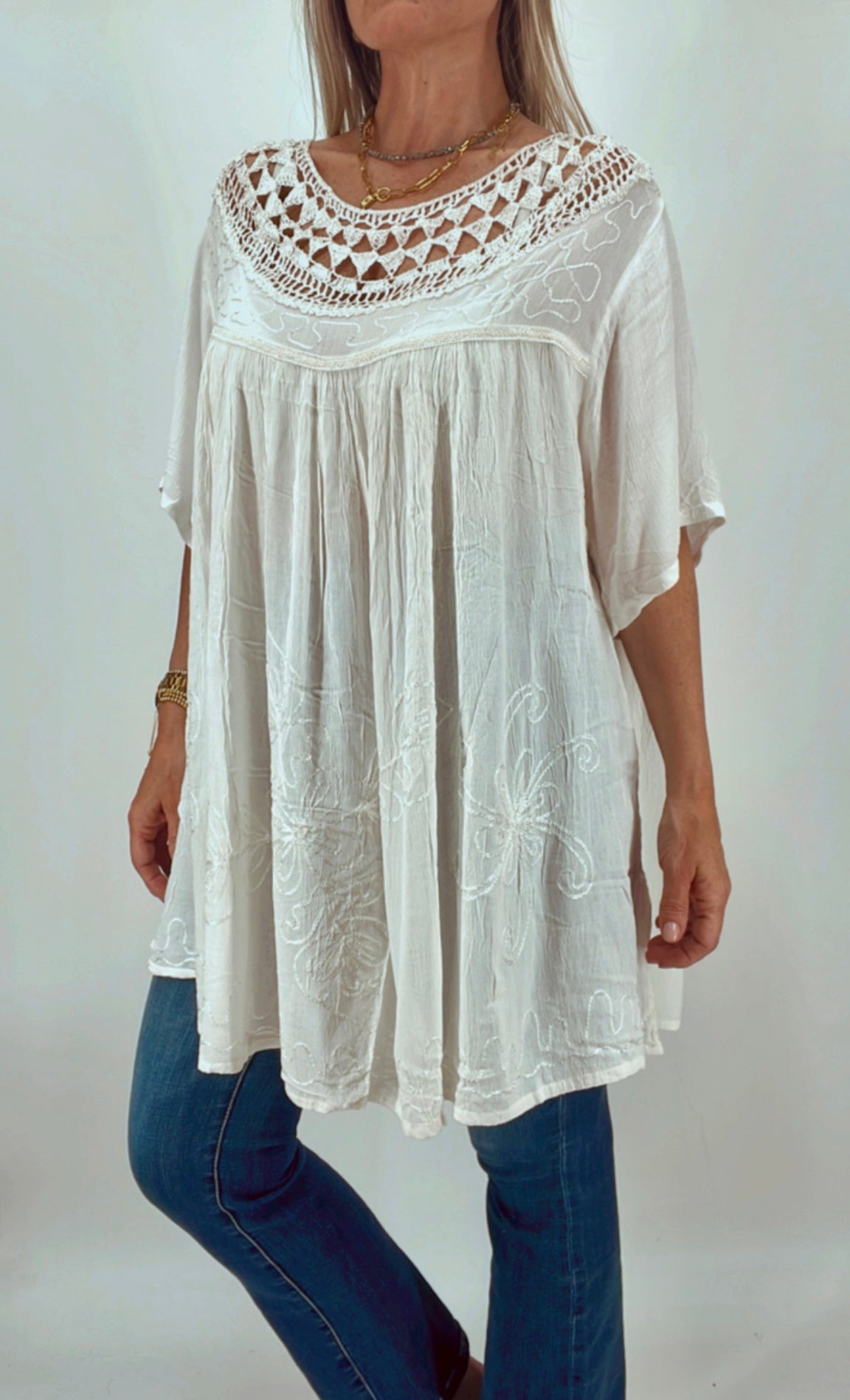 Blusa de la India bordada