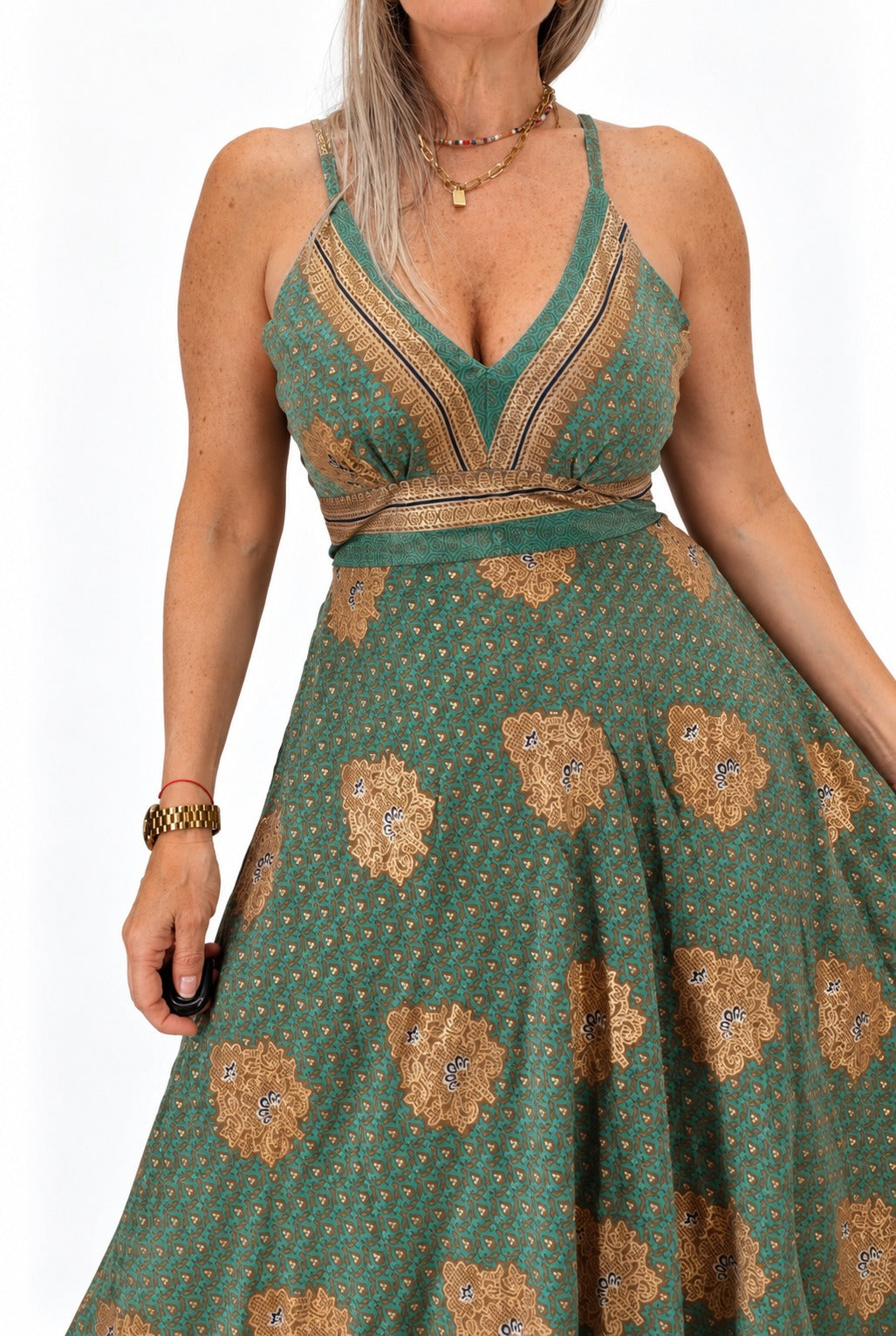 Vestido de la India en seda