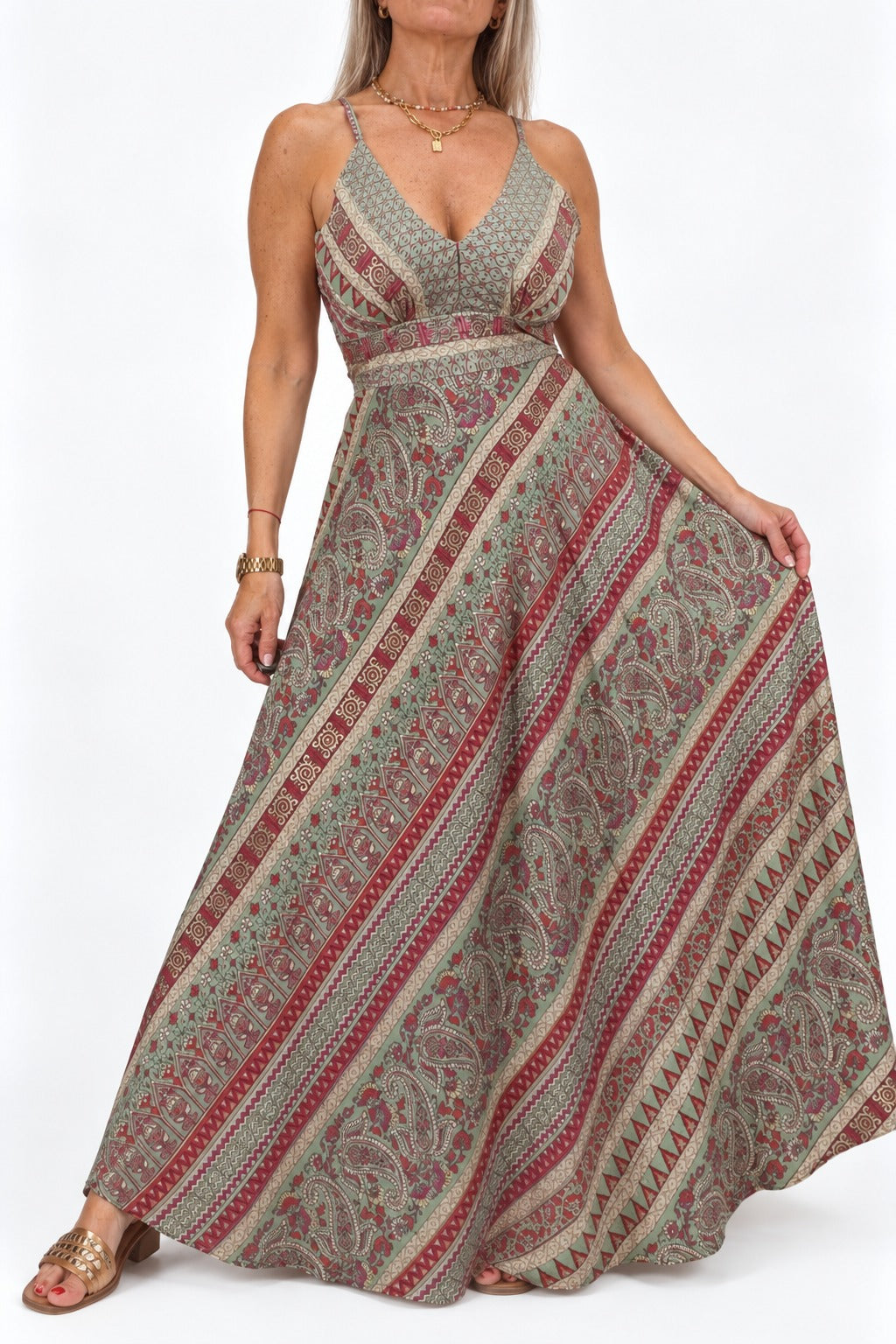 Vestido de la India en seda