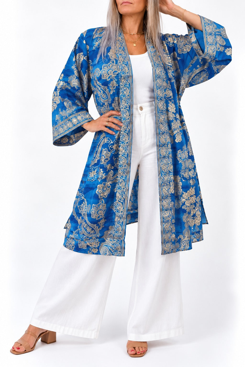 Kimono de la India en seda