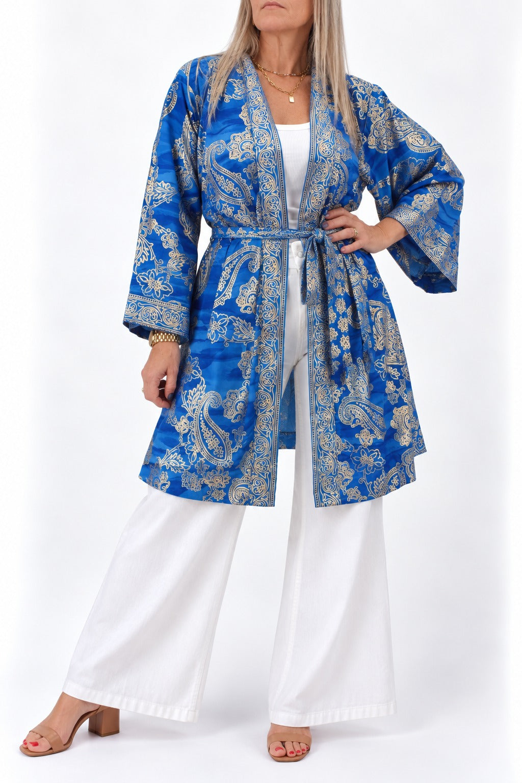 Kimono de la India en seda