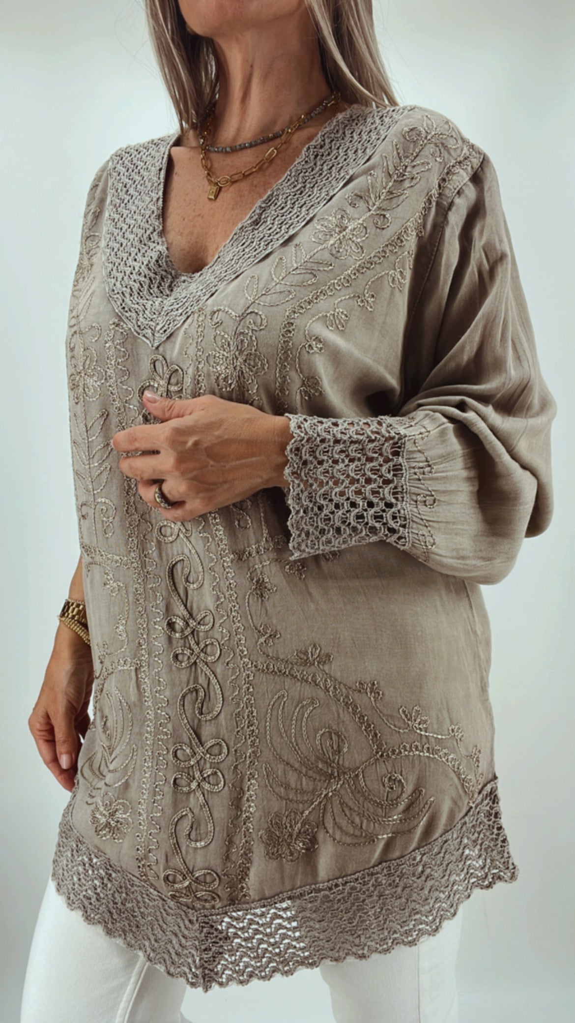 Blusa de la india bordada