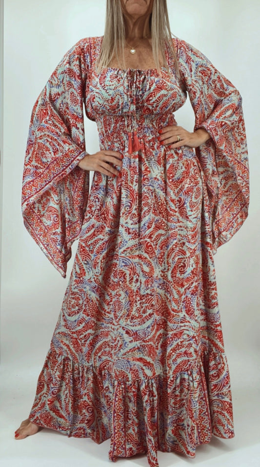 Vestido de la india en seda