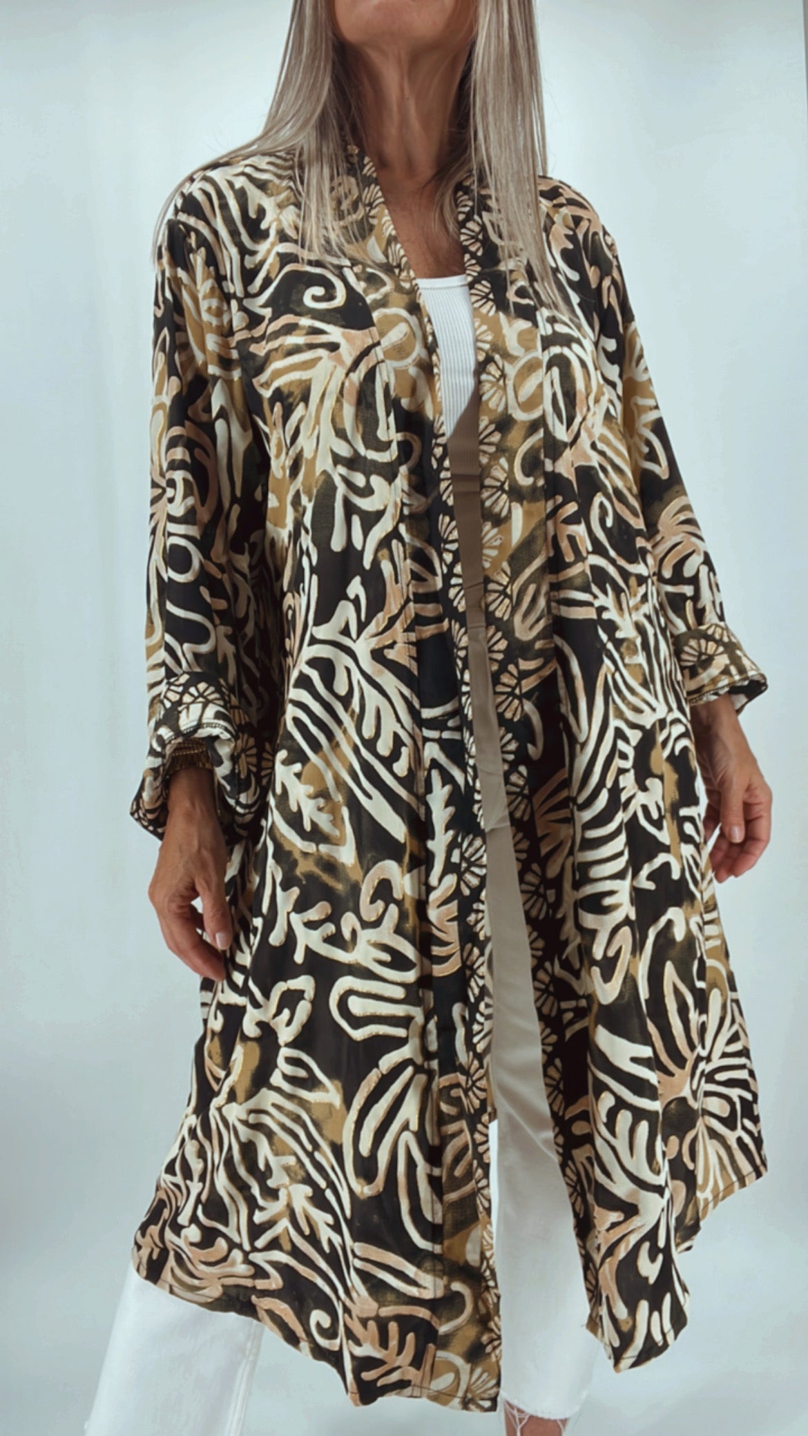 Kimono de la India en seda