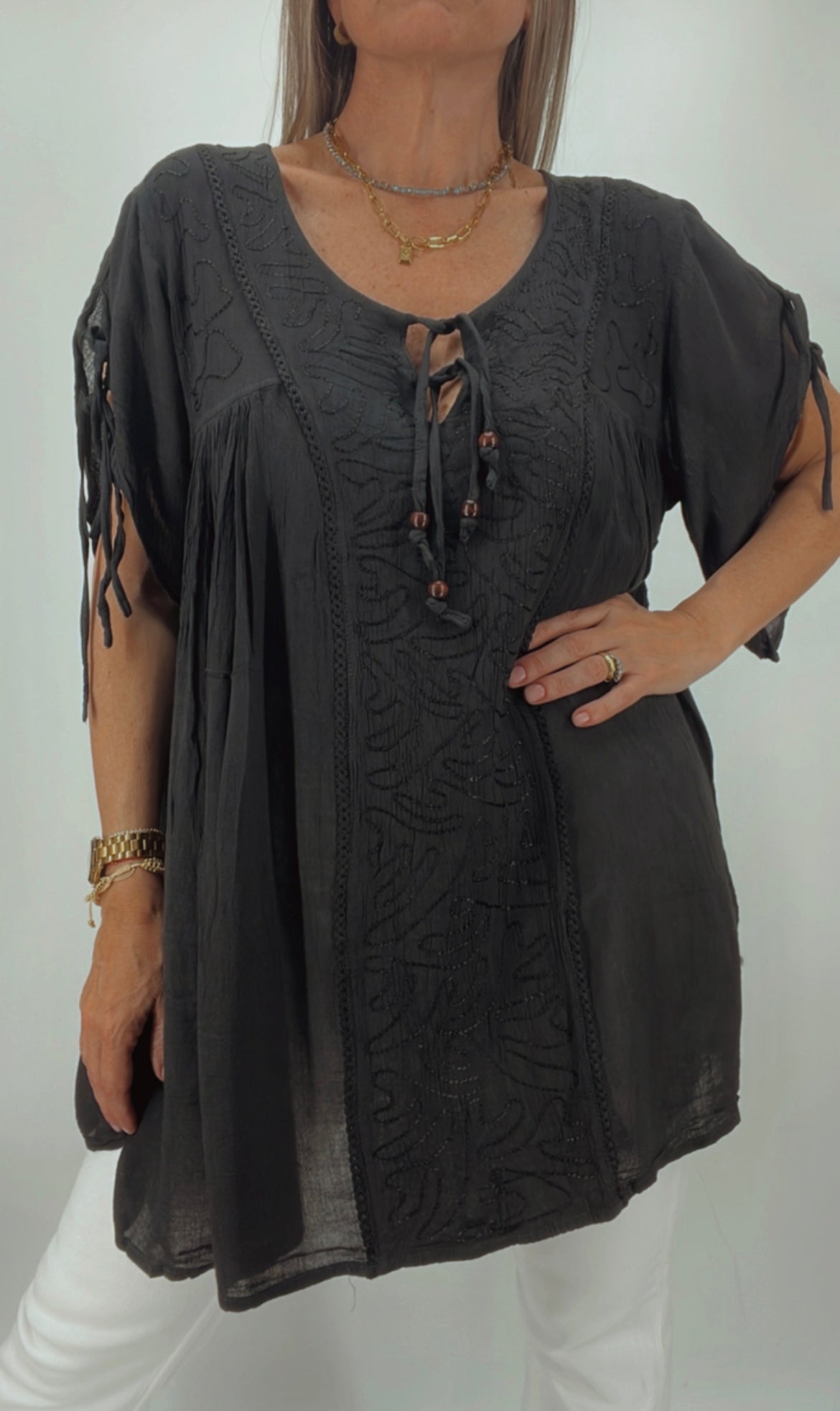 Blusa de la India bordada