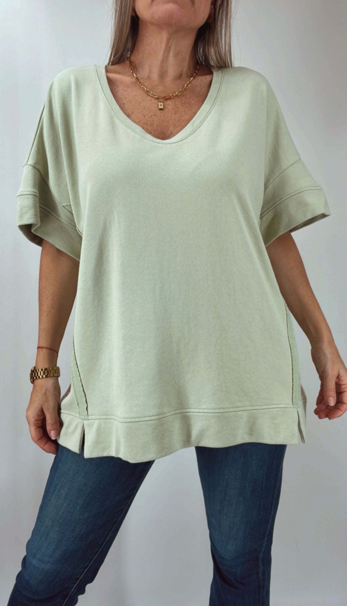 Remeron en algodón over size