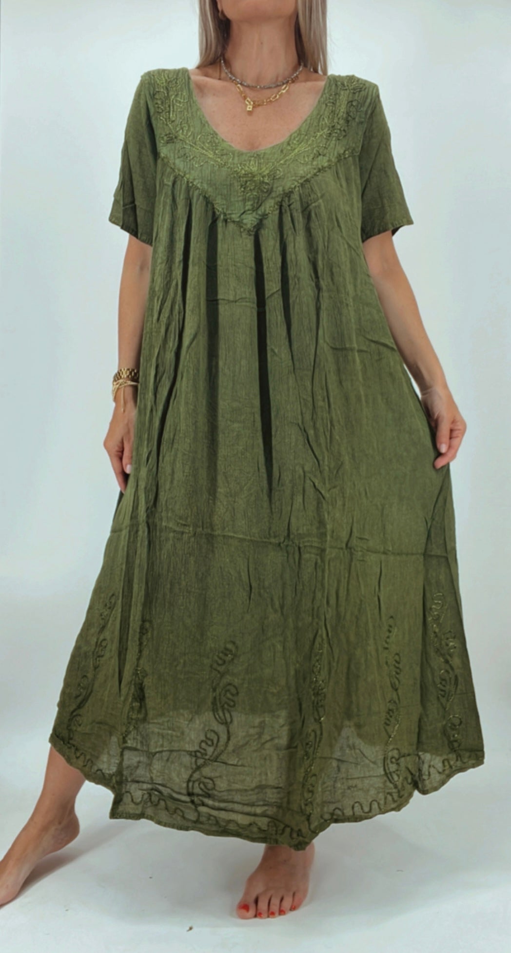 Vestido de la India en bambula