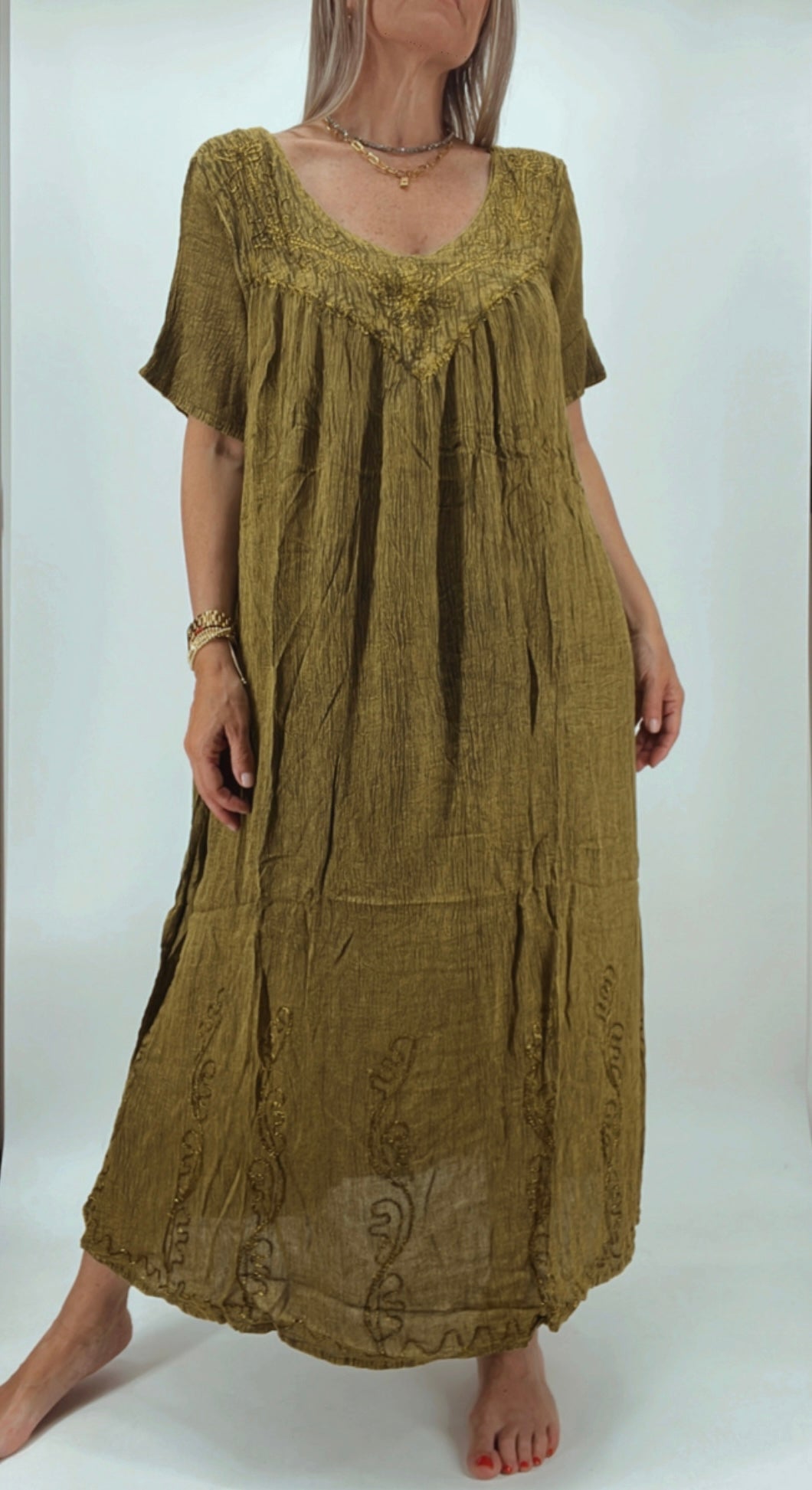 Vestido de la India en bambula