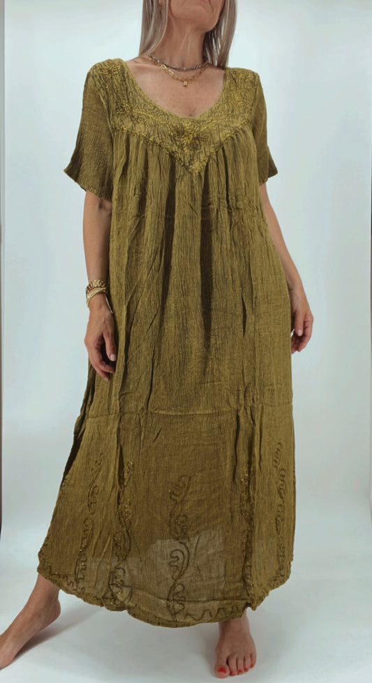 Vestido de la India en bambula