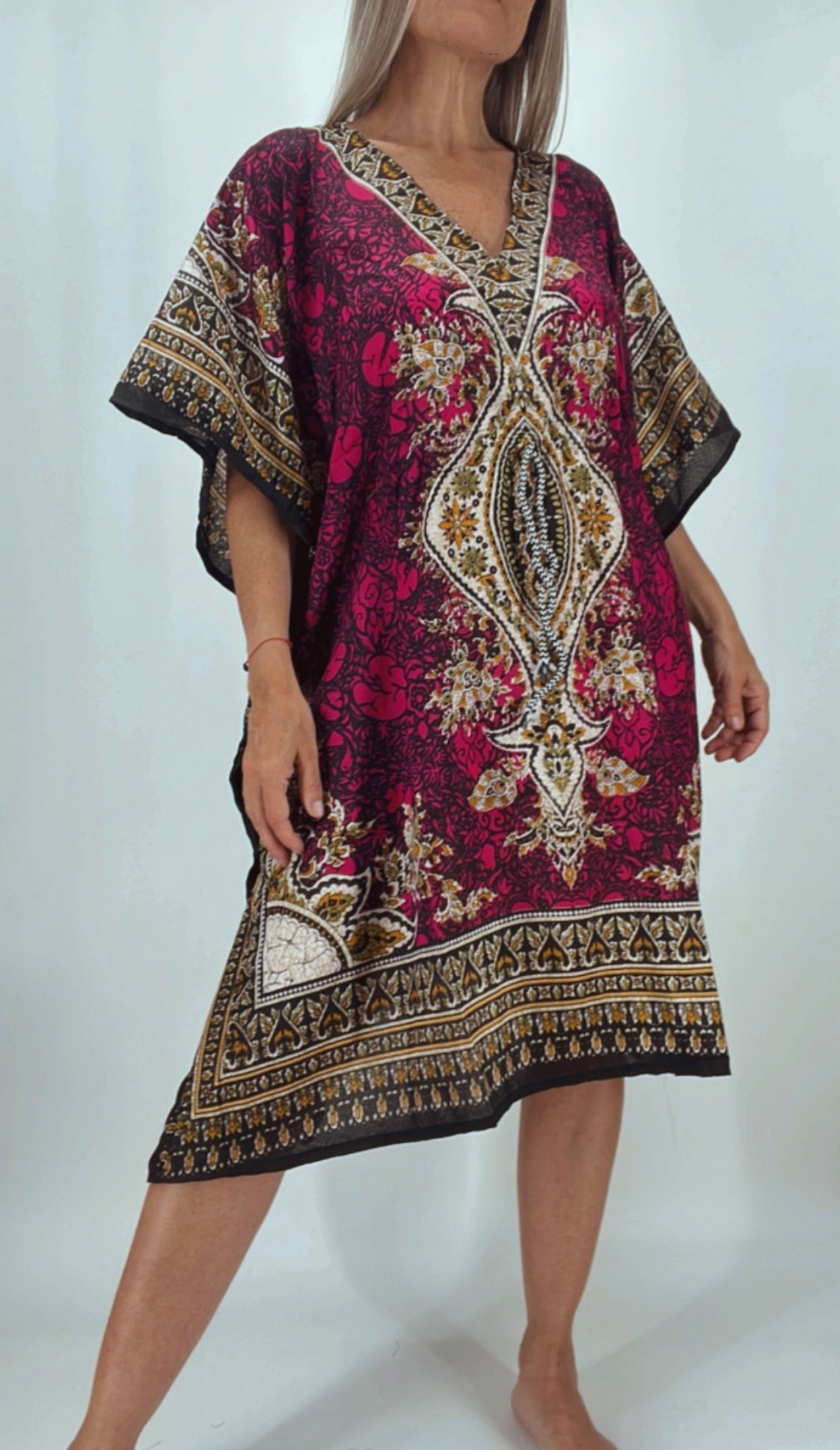 Kaftan o vestido de la India