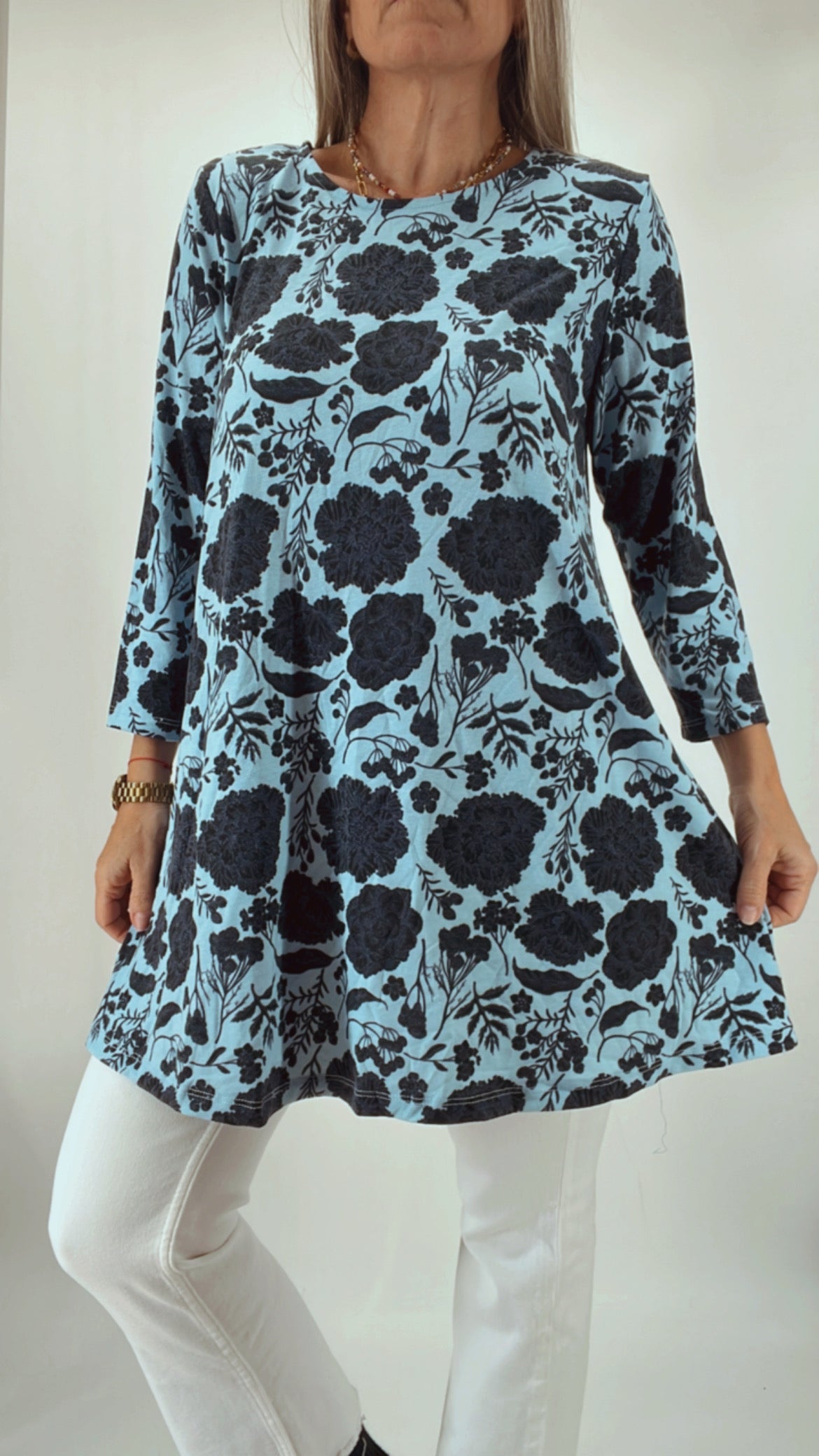 Remera algodon estampada
