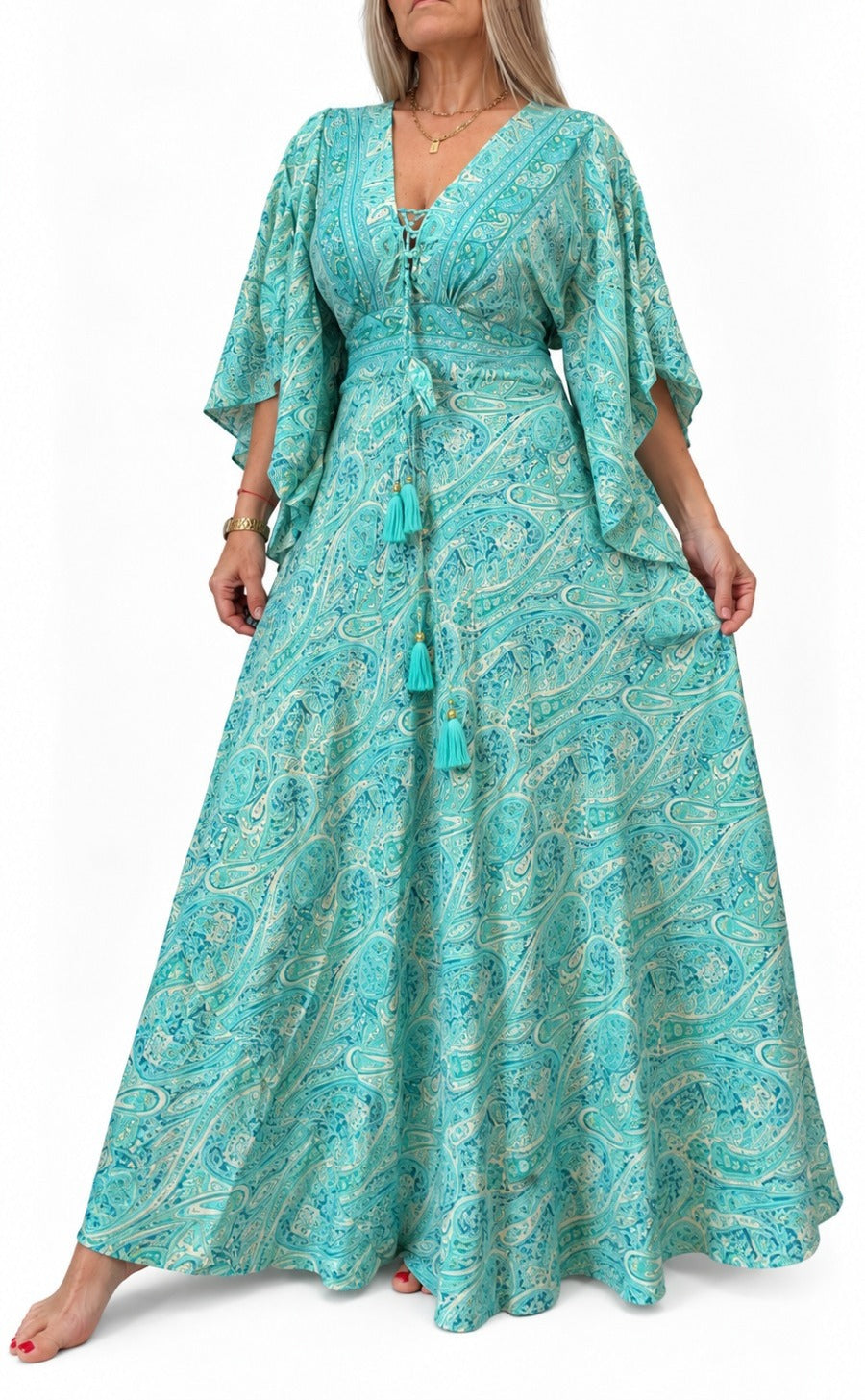 Vestido de la India en seda