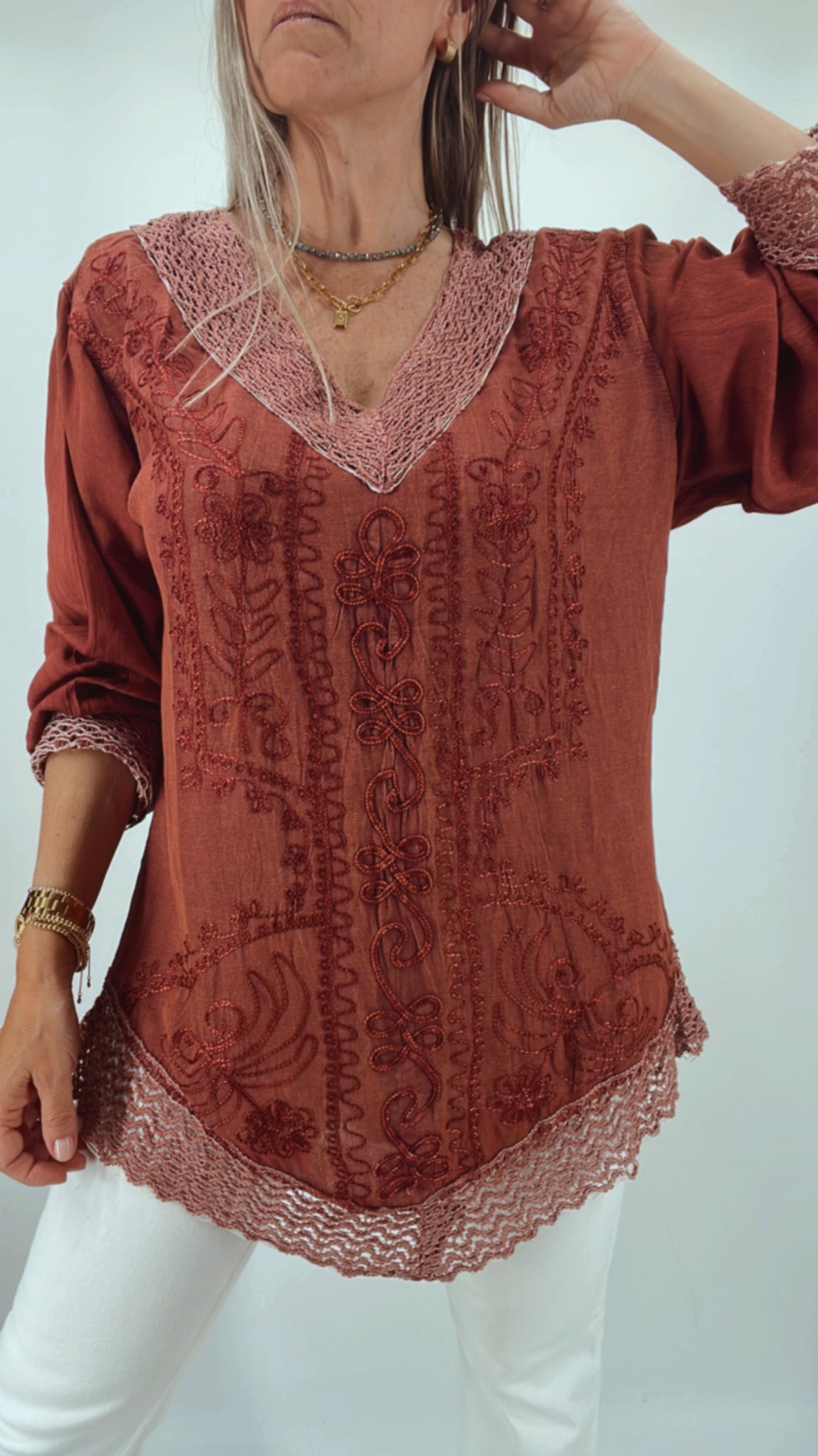 Blusa de la india bordada