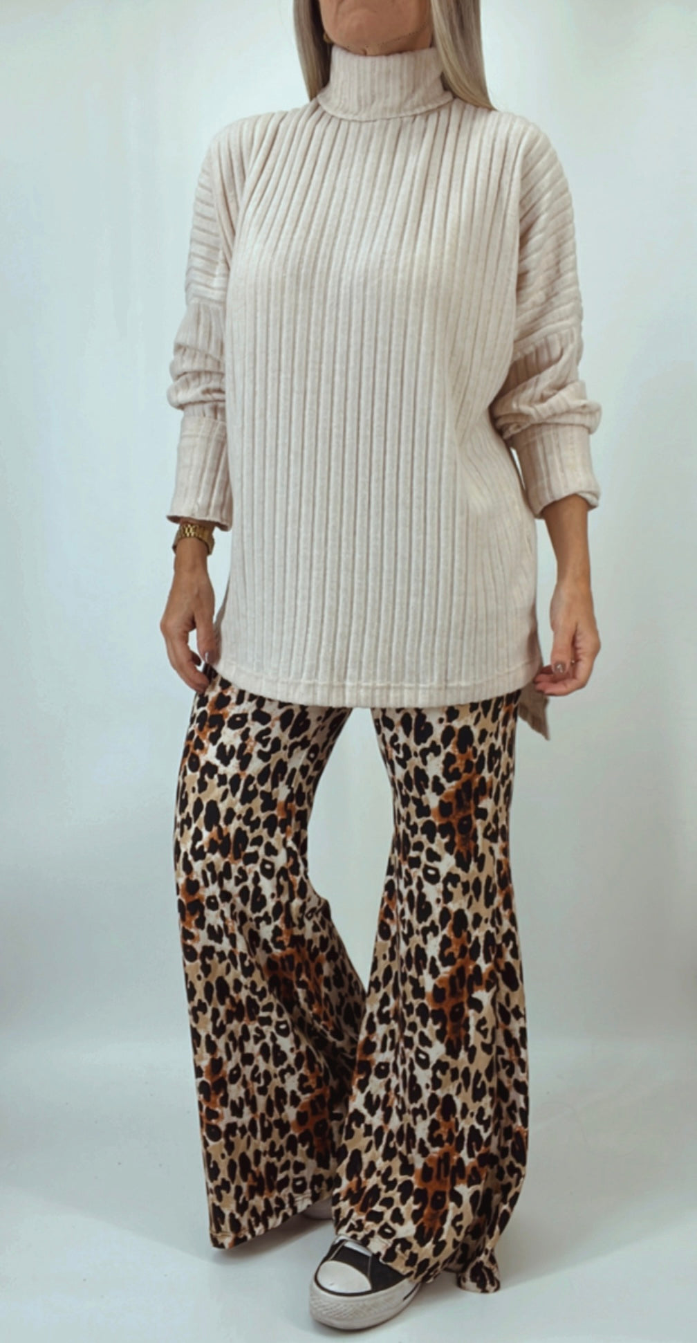 Pantalón print elastizado