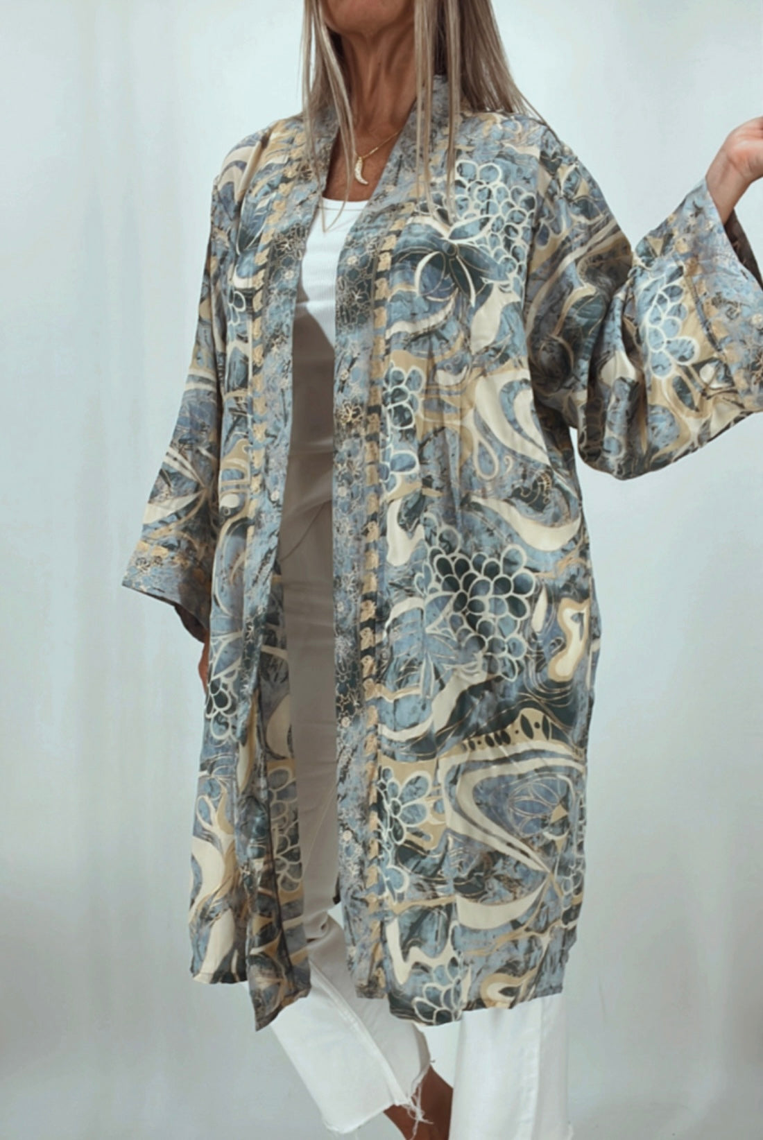 Kimono de la India en seda