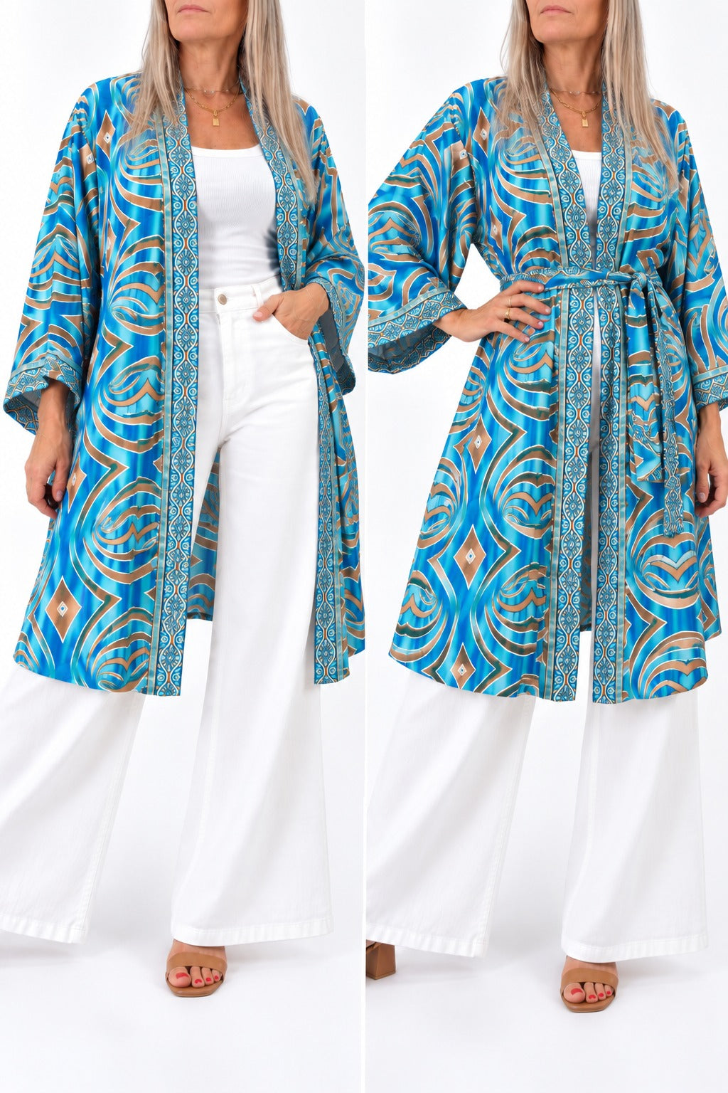Kimono de la India en seda