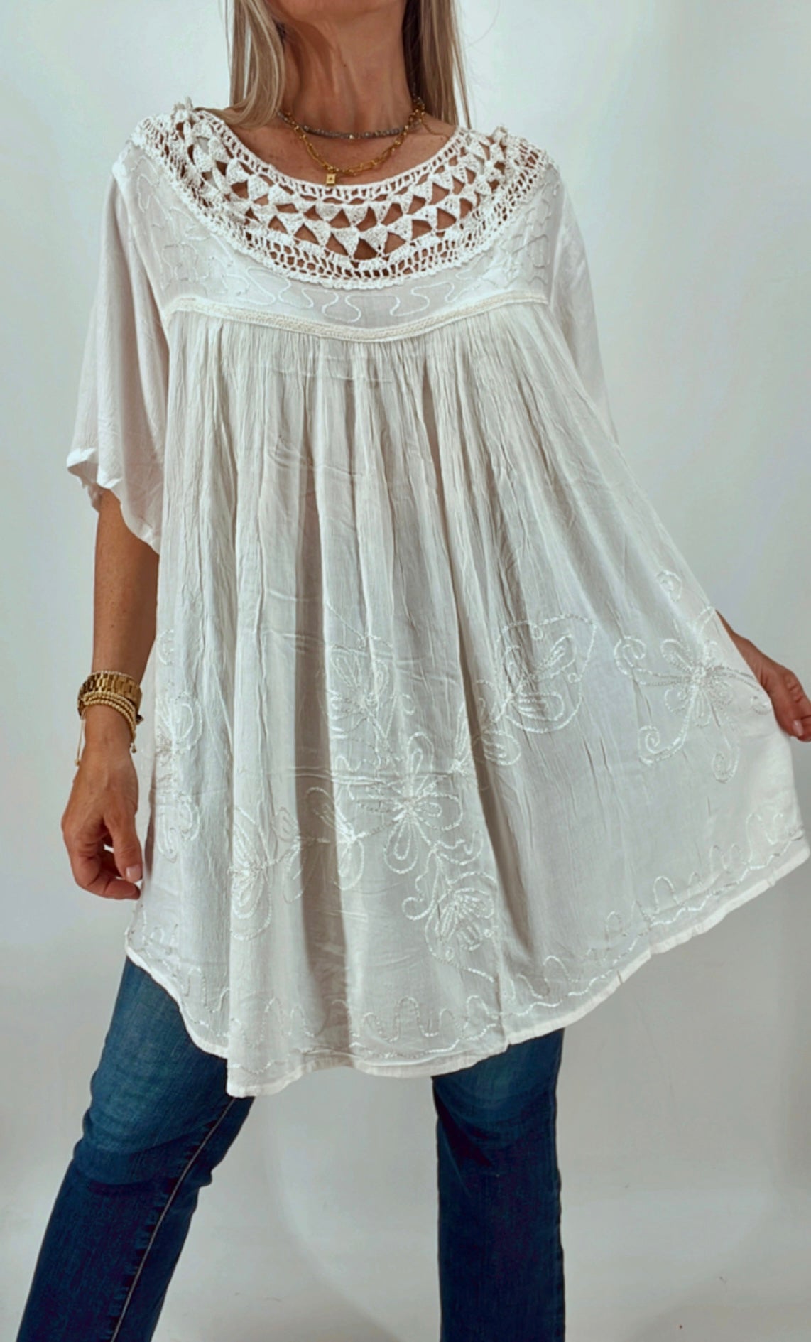 Blusa de la India bordada