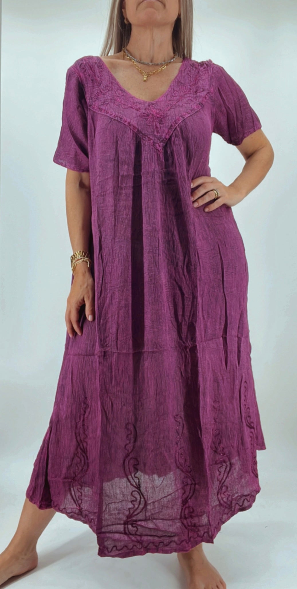 Vestido de la India en bambula