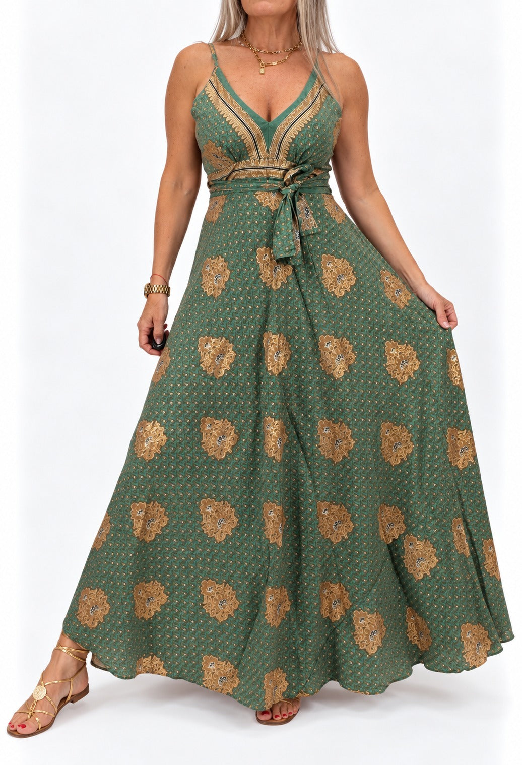Vestido de la India en seda