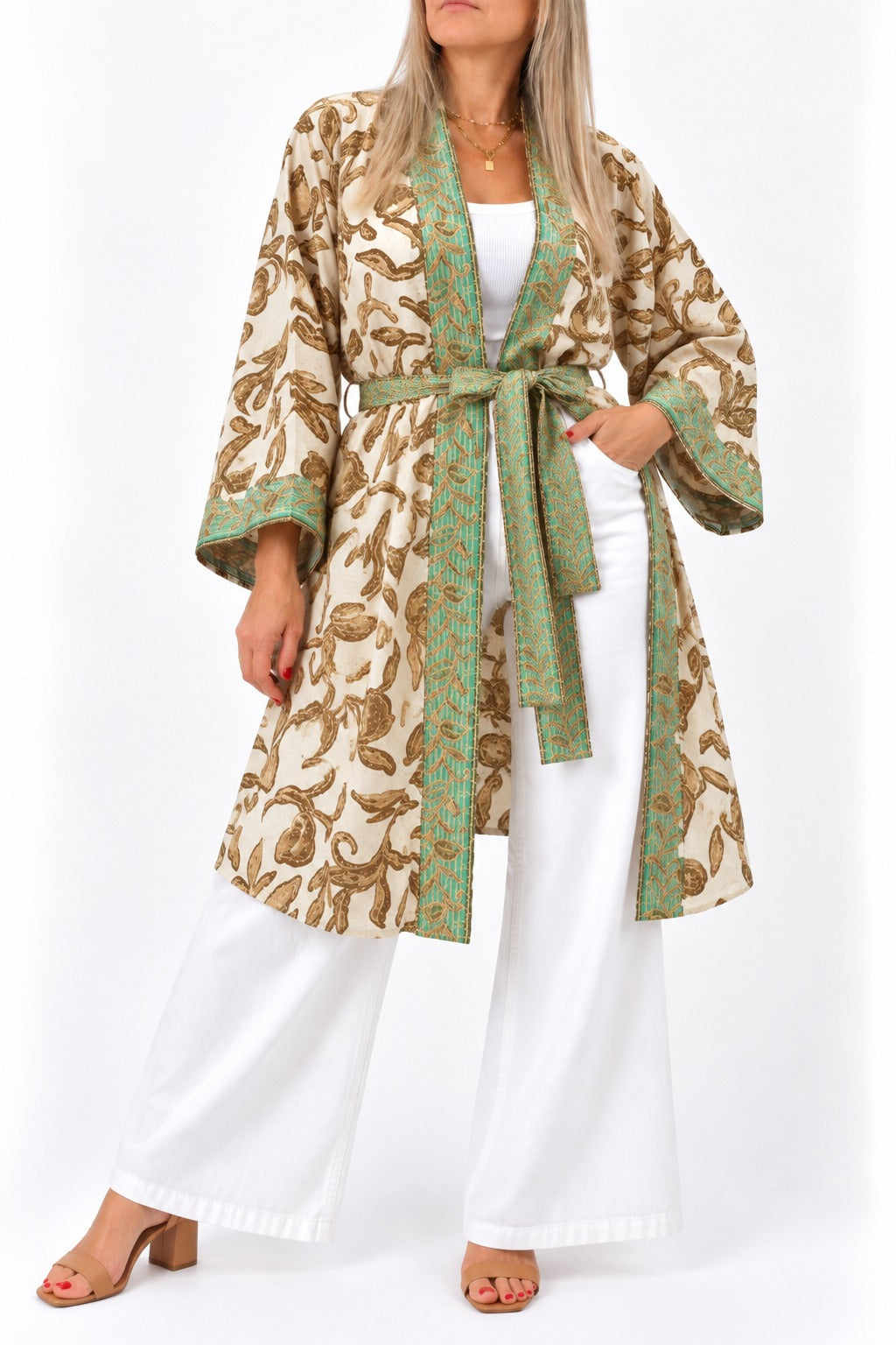 Kimono de la India en seda