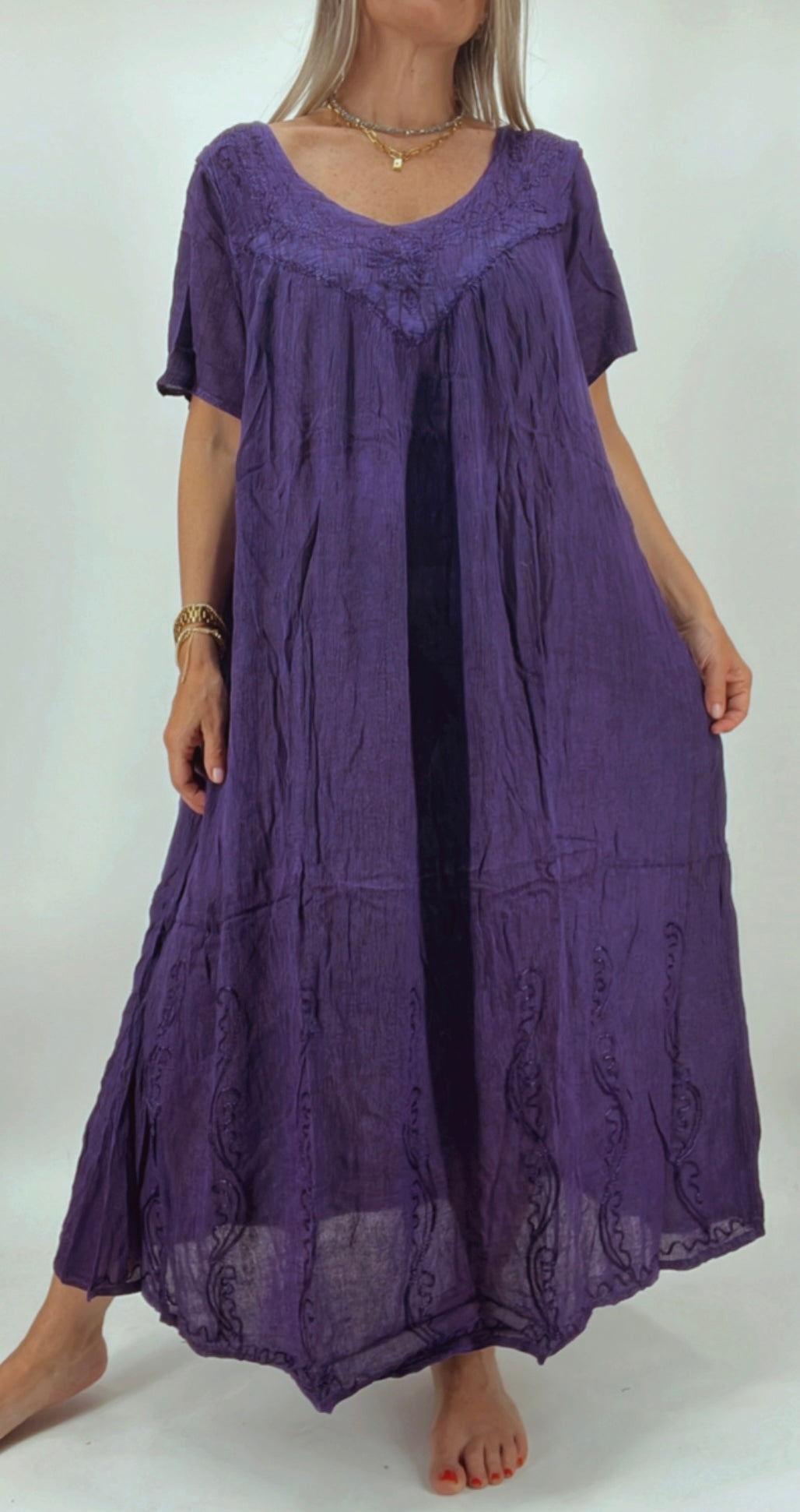 Vestido de la India en bambula