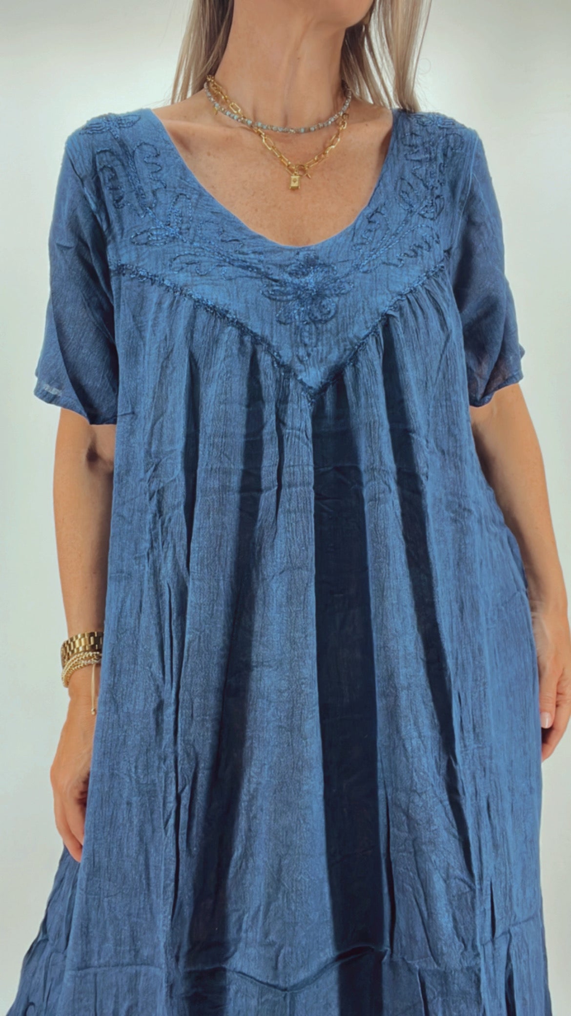 Vestido de la India en bambula