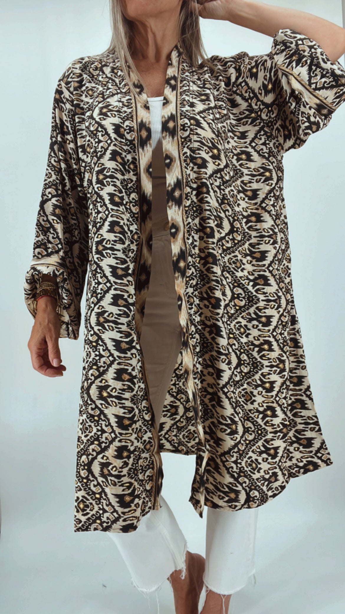 Kimono de la India en seda