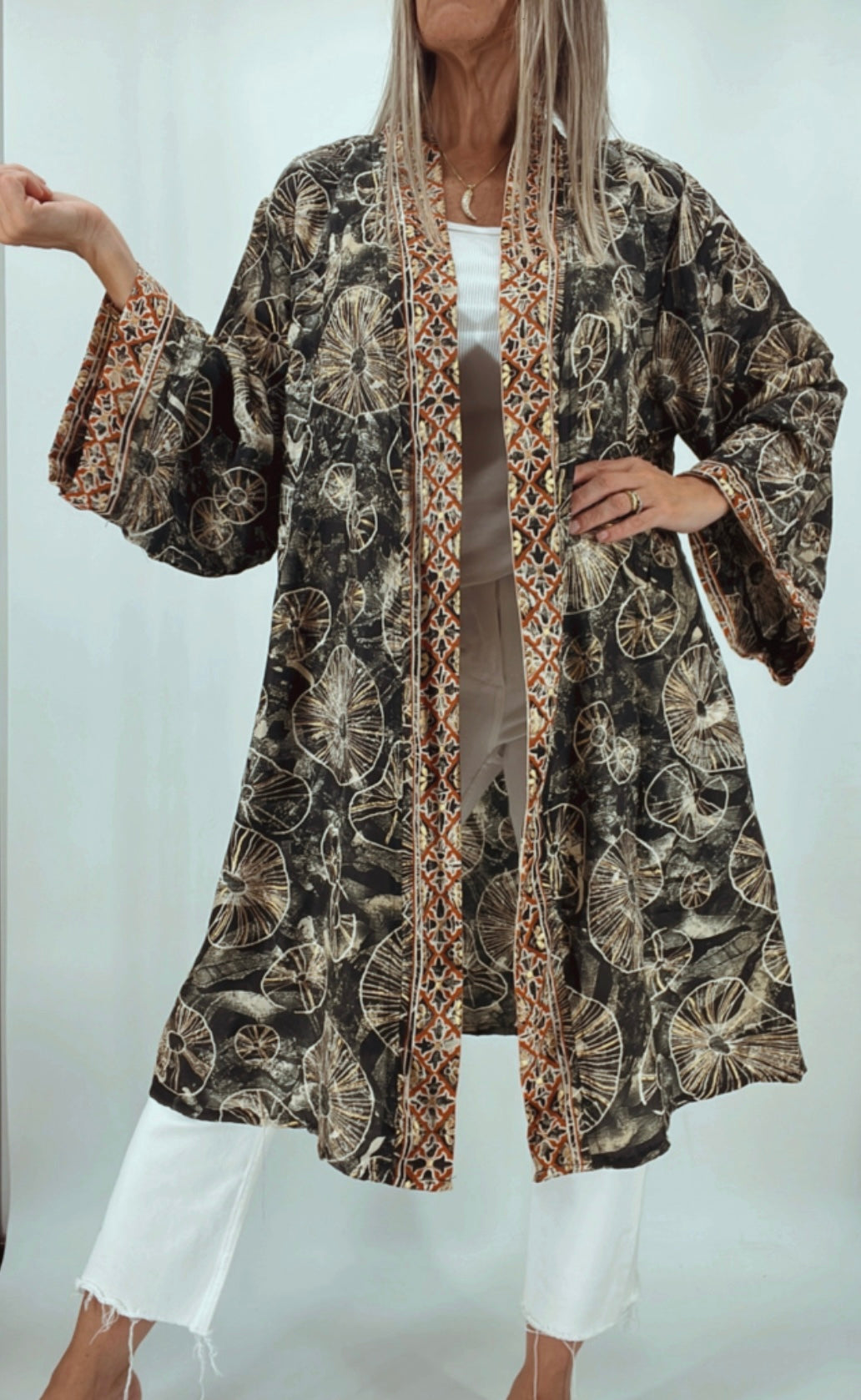 Kimono de la India en seda