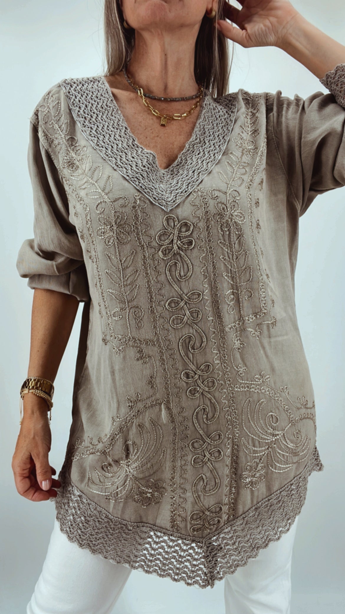 Blusa de la india bordada