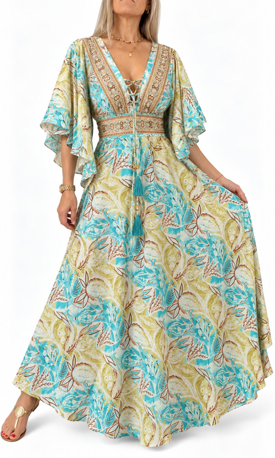 Vestido de la India en seda