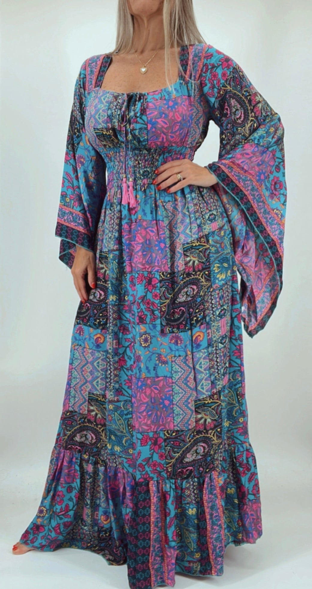 Vestido de la india en seda