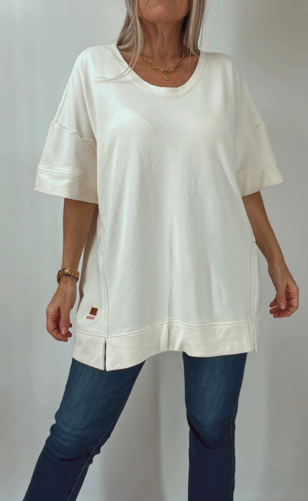 Remeron en algodón over size
