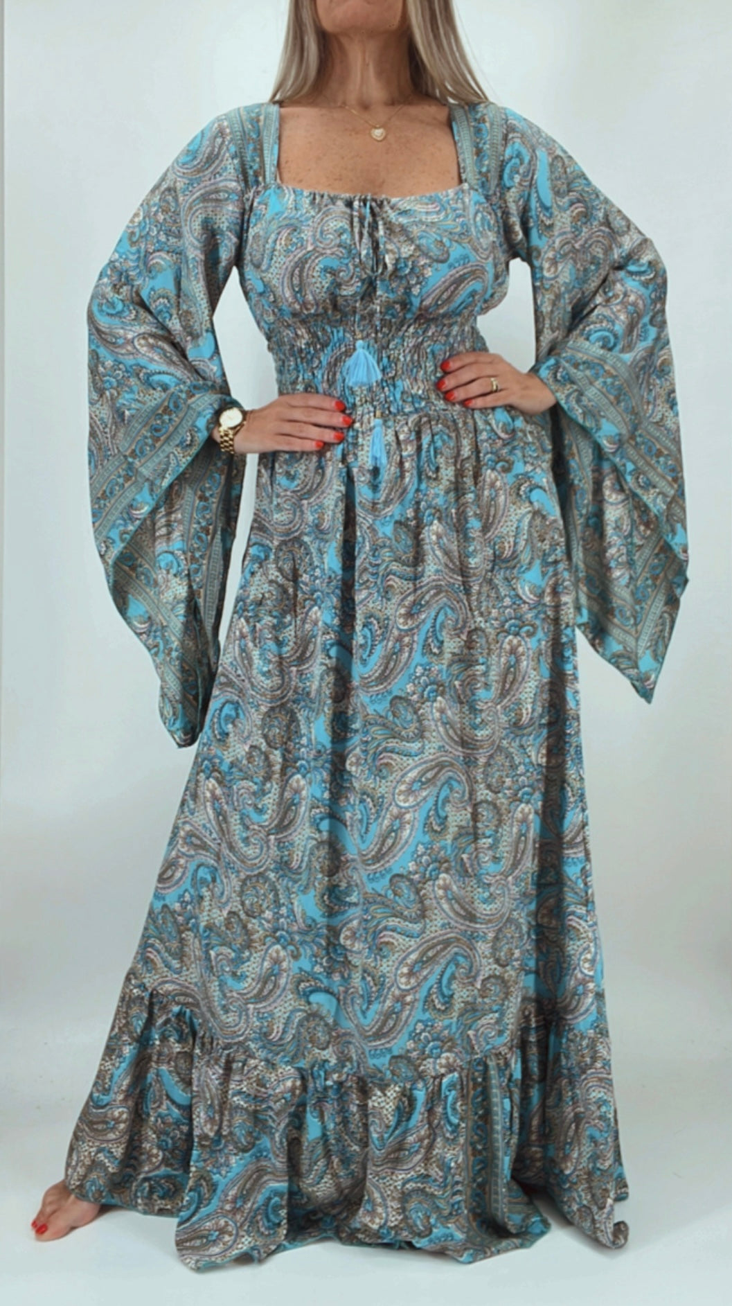 Vestido de la india en seda