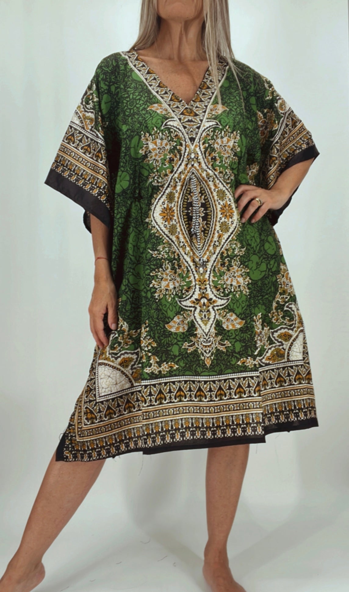 Kaftan o vestido de la India