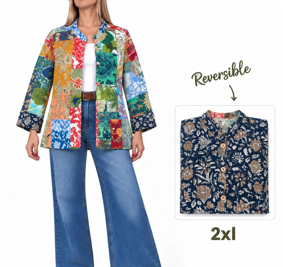 Chaqueta de la India Reversible