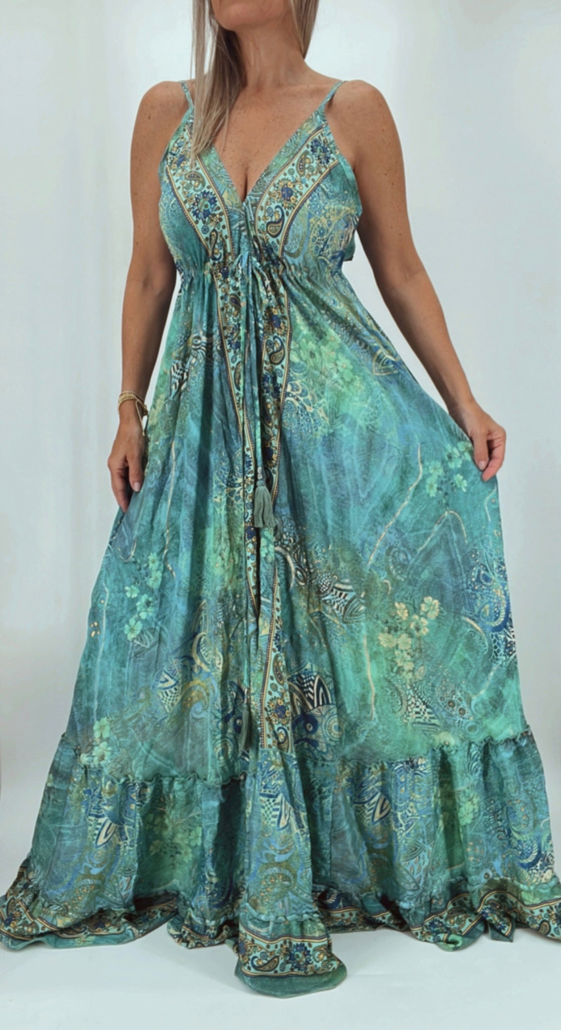 Vestido de la India en seda