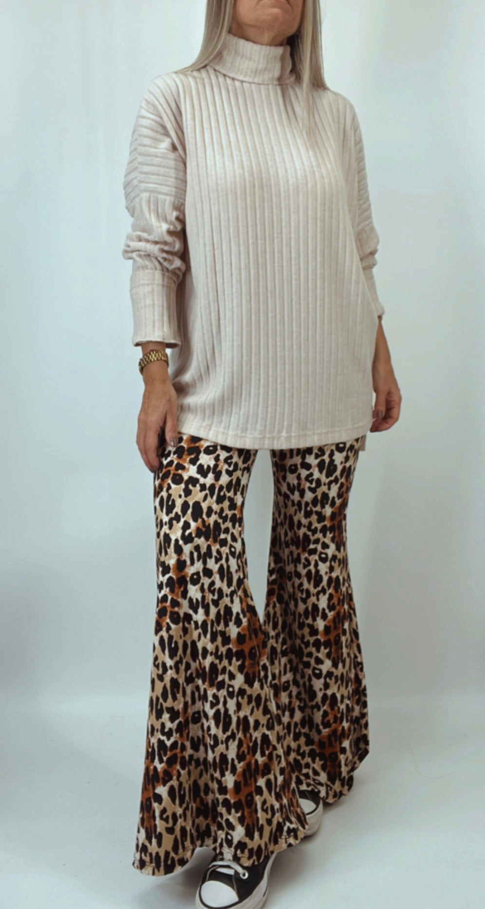 Pantalón print elastizado