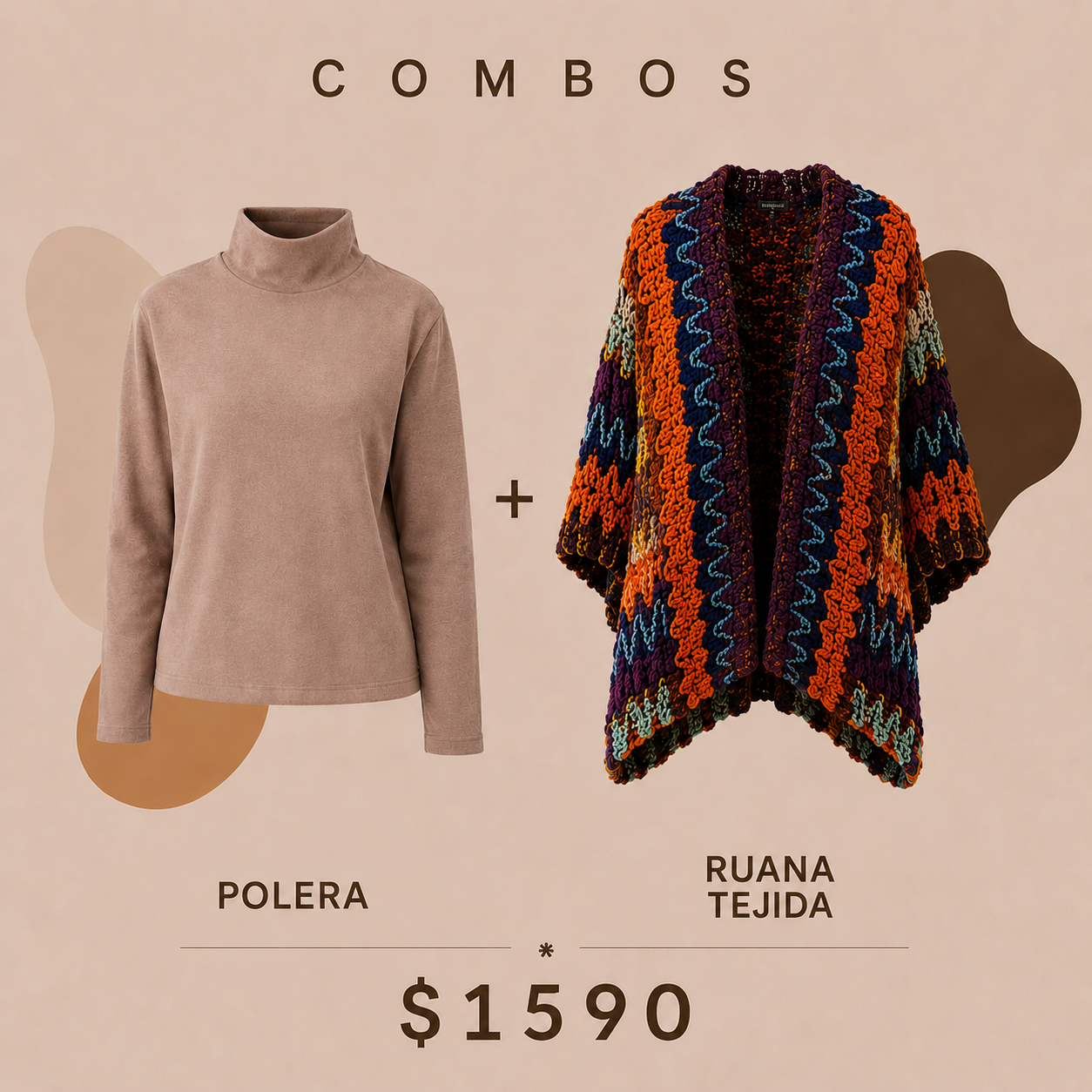 Ruana + polera termica
