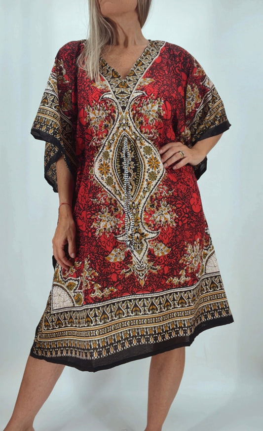 Kaftan o vestido de la India