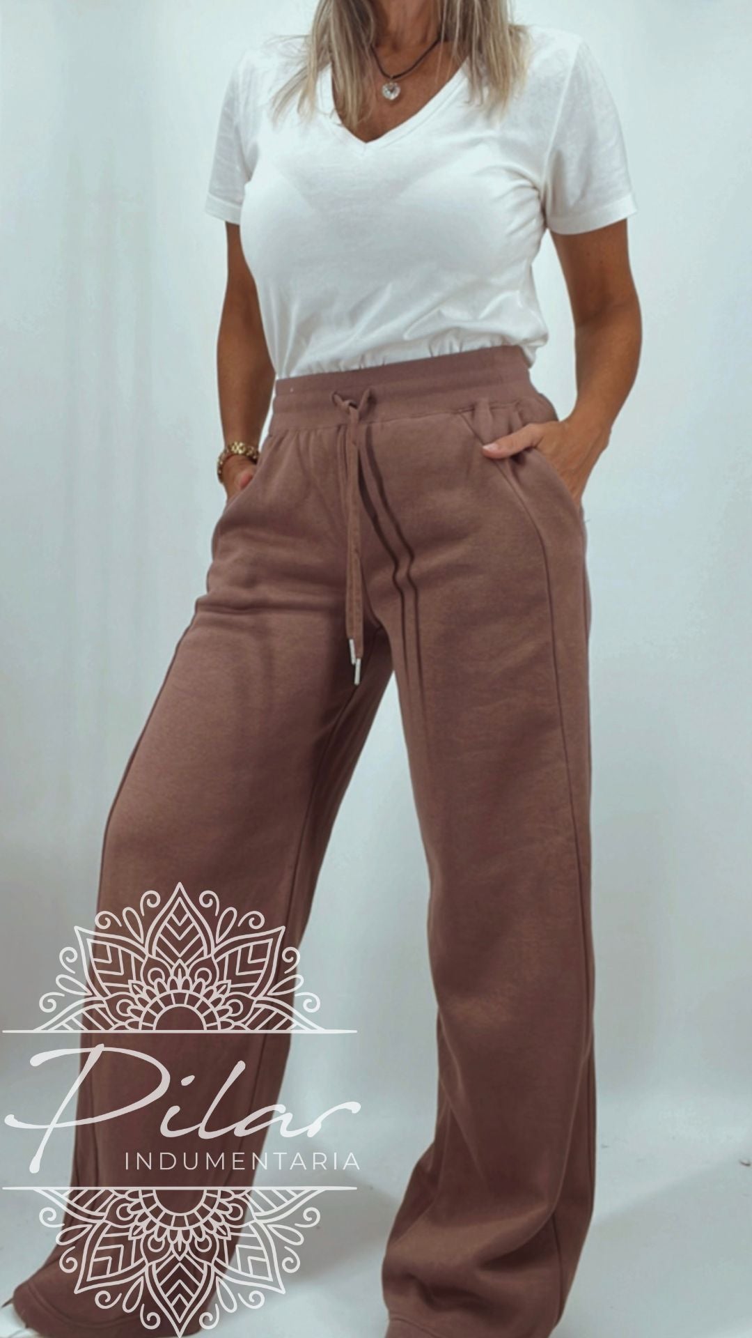 Pantalón deportivo en algodón