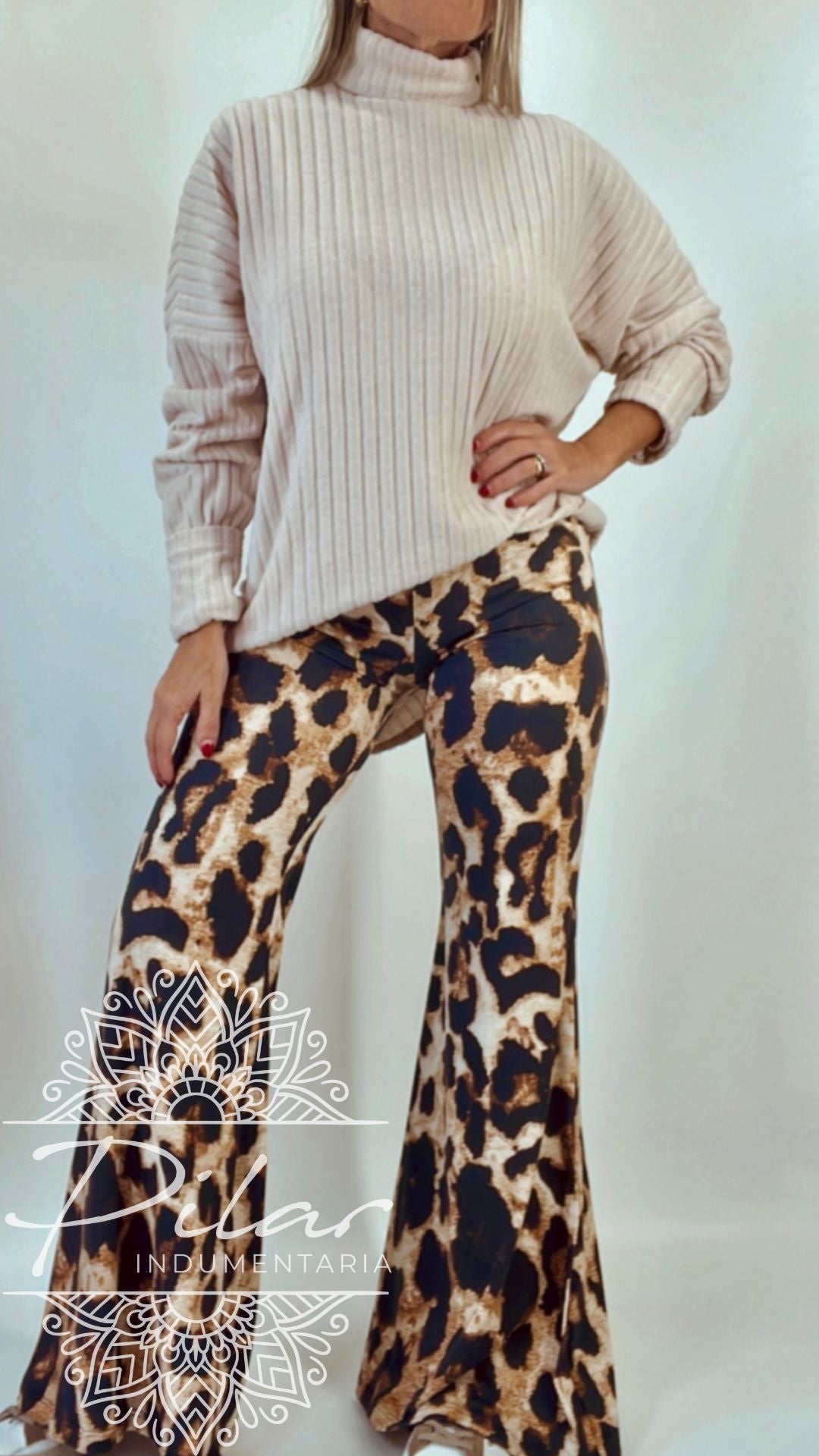 Pantalón Oxford elastizado animal prin
