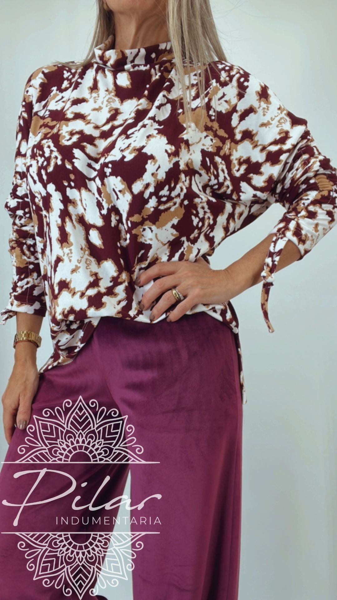 Media polera en lanilla elastizada