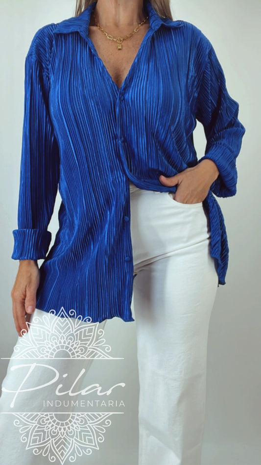 Camisa plisada