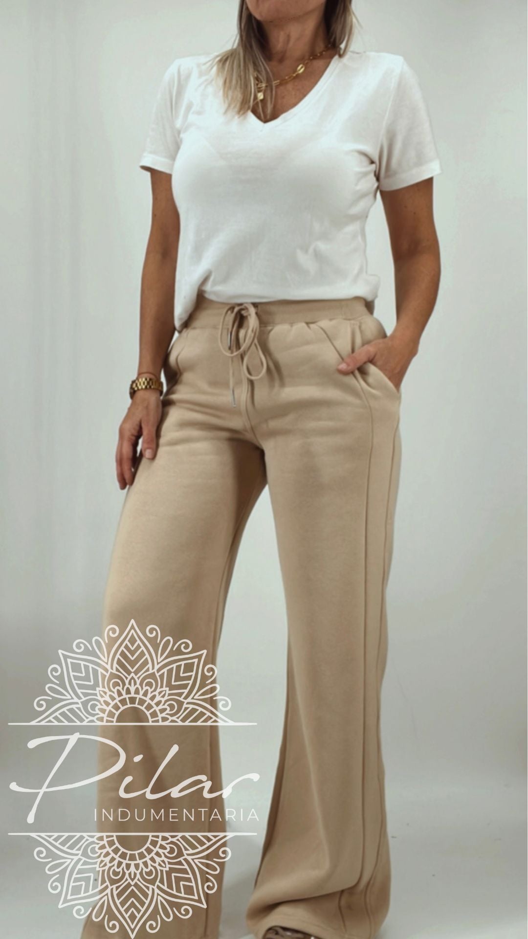 Pantalón deportivo en algodón