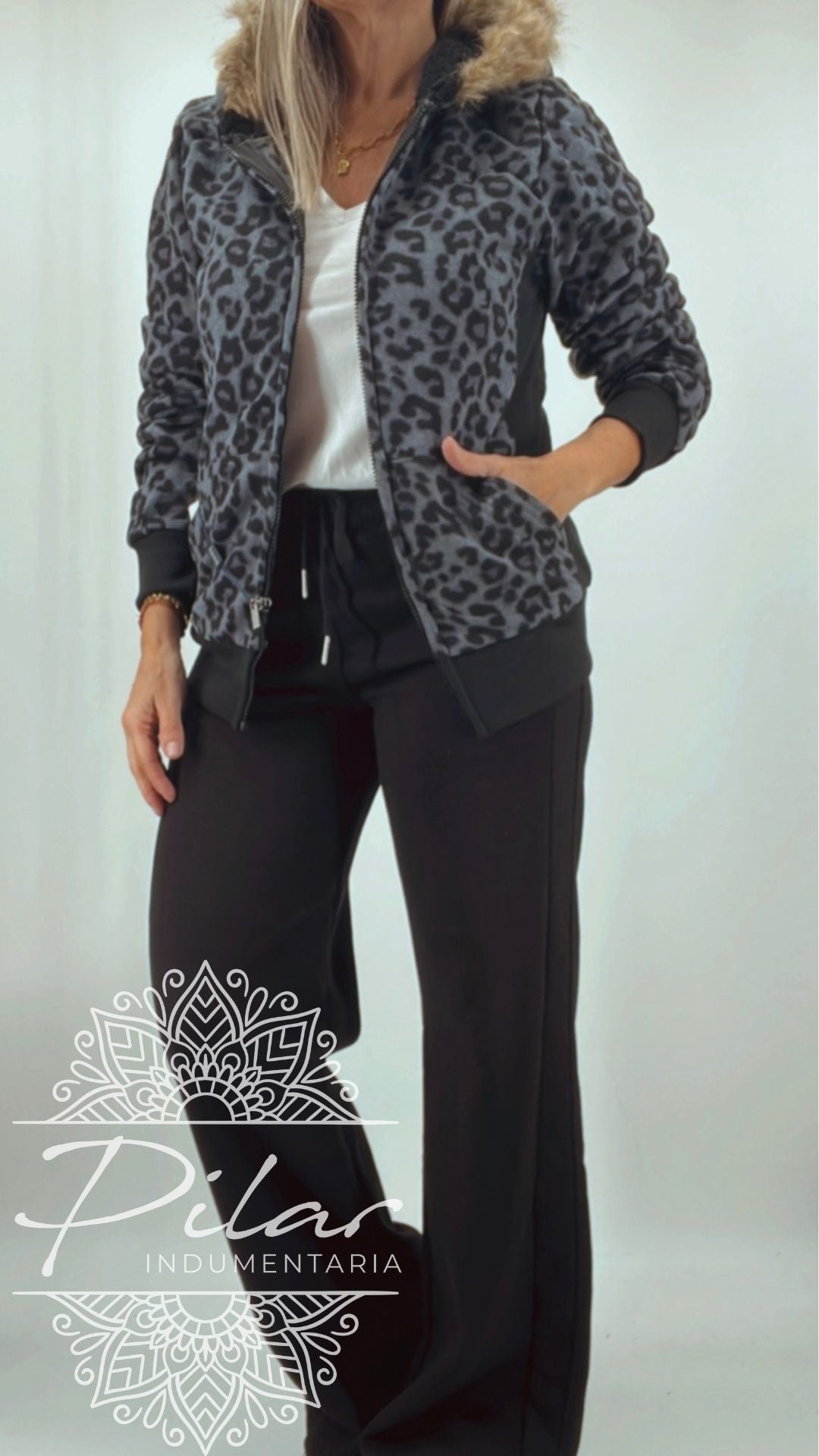 Pantalón deportivo en algodón