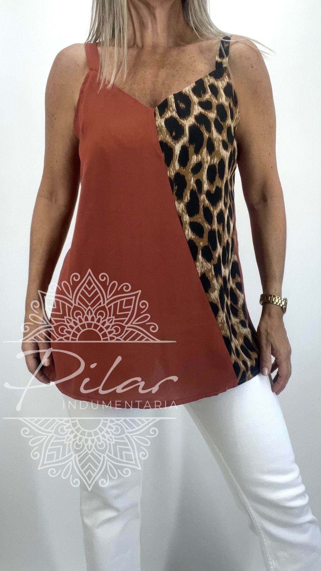 Blusa combinada